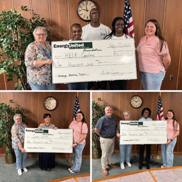 We're supporting organizations that lift others up with $300,000 in community grants delivered by the EnergyUnited Foundation! 

"Their unwavering commitment is an inspiration to us all." - LaQuisha Parks, VP Energy Services

For more, visit https://zurl.co/EUFoundation